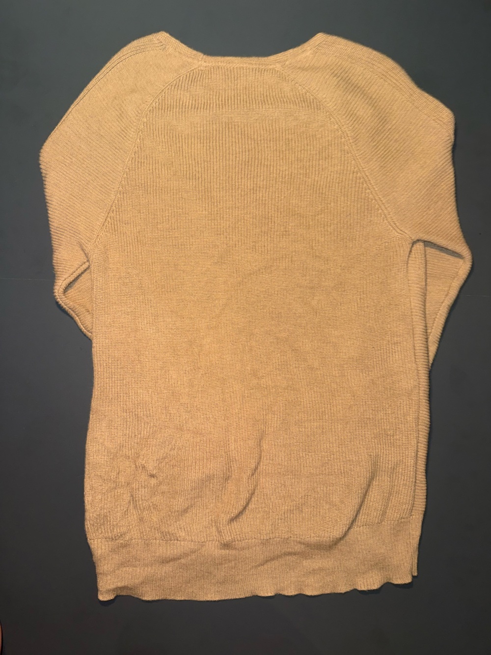 Athleta V-Neck Lightweight Knit Sweater in Mustard - Picture 4 of 4